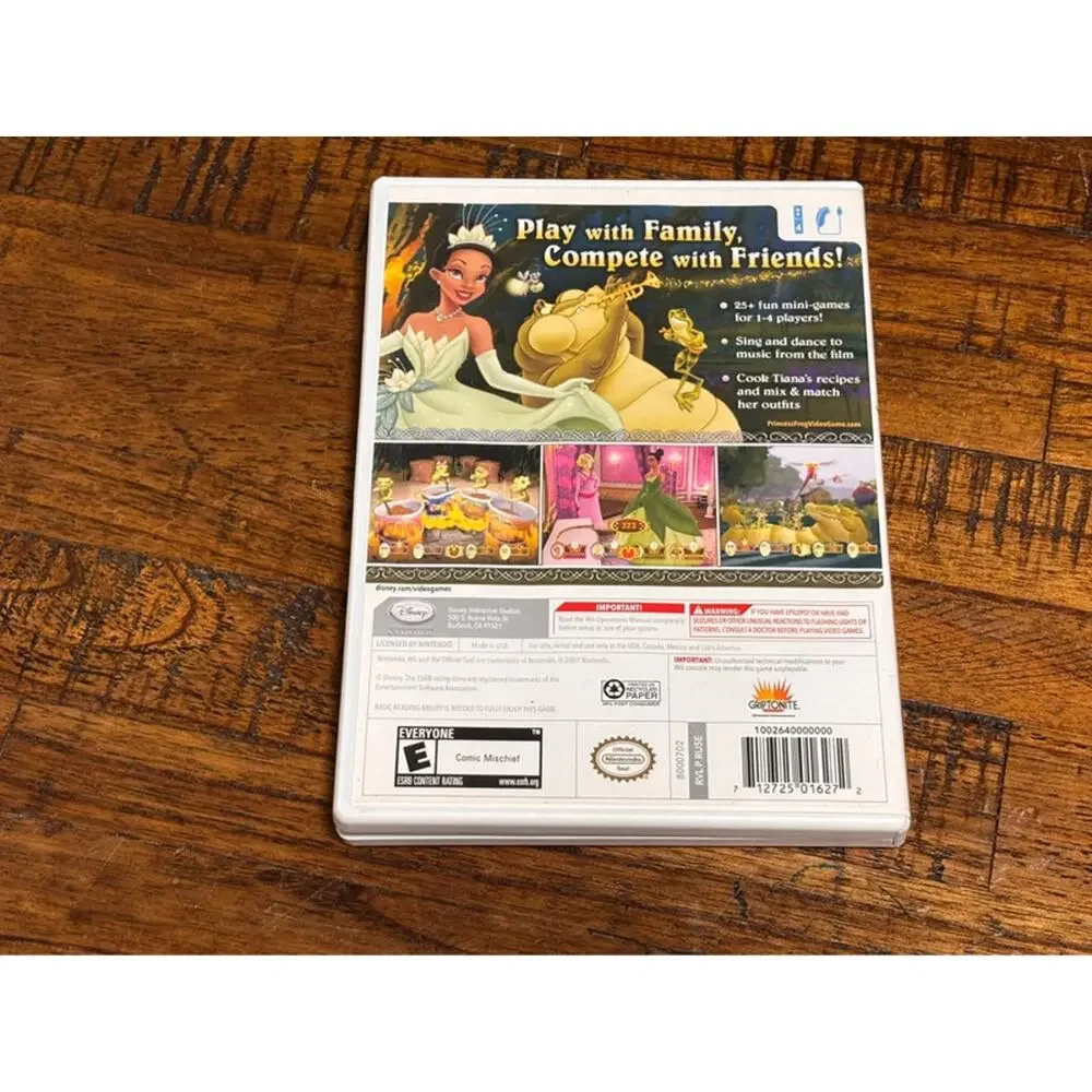 Disney Princess & the Frog - Nintendo Wii Case, Booklet And  Game